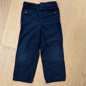 Jojo Maman Bebe Navy Kids Casual Pants - Classic Pull-On Trousers